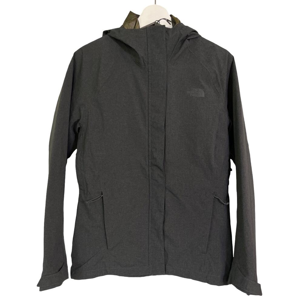 The North Face Women’s 3-in-1 Jacket Gray Green Insulated Shell Size M